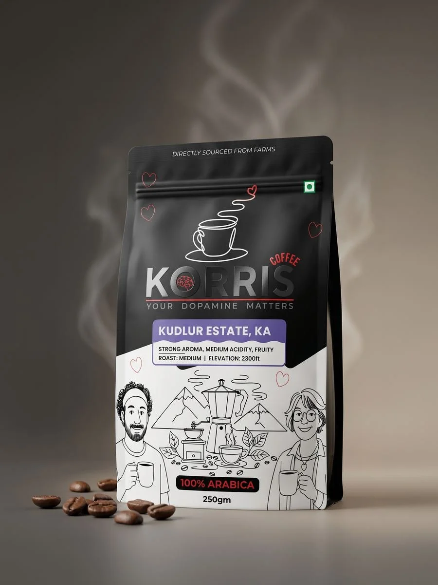 Korris Coffee packaging