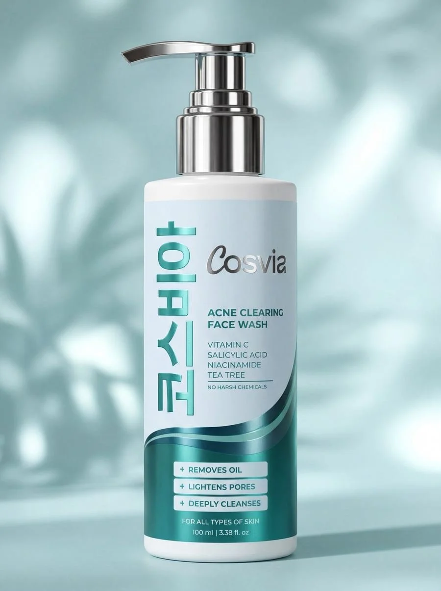 Acne Clearing Facewash packaging